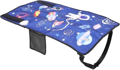 Vliegtuigbed Peuter - Reisbed Kinderen - Comfortabel Vliegen - Met Voetsteun - 78x44cm - Blauw