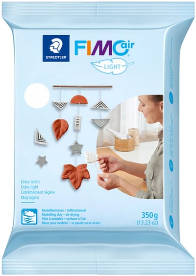 Boetseerklei staedtler fimo air light 350gr wit | 8 stuks