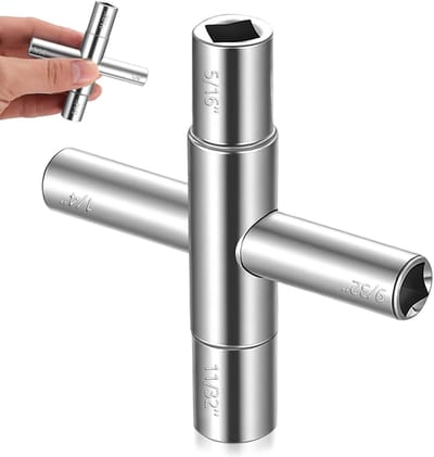 Solidchoice - 4-Weg Radiator Vent Sleutel voor Onderhoud en Reparatie