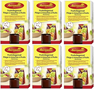 Aeroxon fruitvliegenval 40 ml - 6x - Fruitvliegjes vangers - Insectenbestrijding