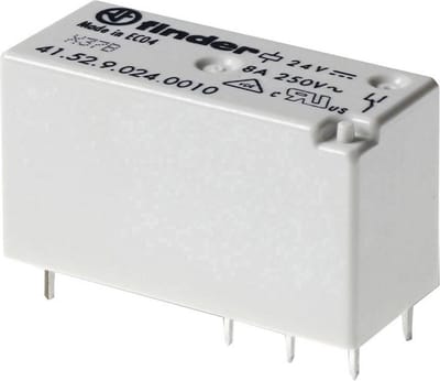 Finder 41.52.8.230.0000 Printrelais 230 V/AC 8 A 2x wisselcontact 1 stuk(s)