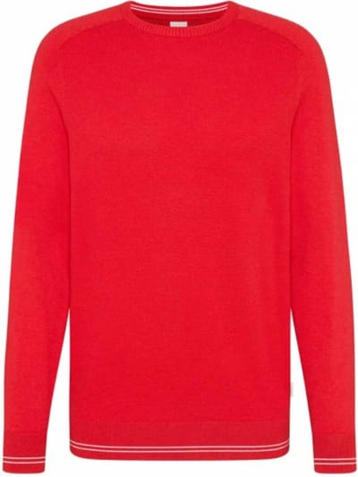 Bugatti Flexcity Trui o-neck - Rood - Maat 3XL
