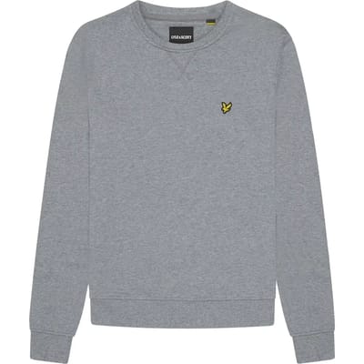 Lyle & Scott Crew Neck Sweatshirt Truien & Vesten Heren - Sweater - Hoodie - Vest- Grijs - Maat S