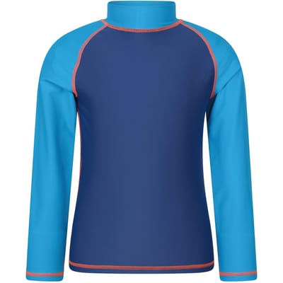 Mountain Warehouse Rash Top met lange mouwen voor kinderen/Kinderen (Helder Blauw)