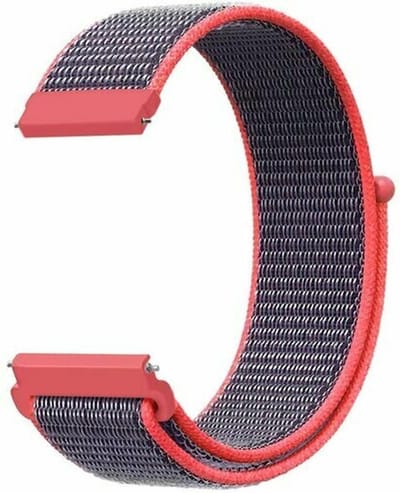 By Qubix - 20mm - Sport Loop nylon bandje - Magenta - Geschikt voor Huawei watch GT 2 (42mm) - Huawei watch GT 3 (42mm) - Huawei watch GT 3 Pro (43mm)
