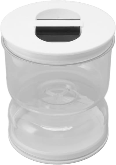 Acryl Pot voor Augurken en Olijven, Lekvrije Voedselopslag met Droog en Nat Scheiding voor de Keuken