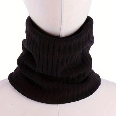 Livano Nekwarmer - Heren - Dames - Fleece - Motor - Bandana - Masker - Colsjaal - Winter - Sjaal - Gewatteerd - Winter - Winddicht - Zwart