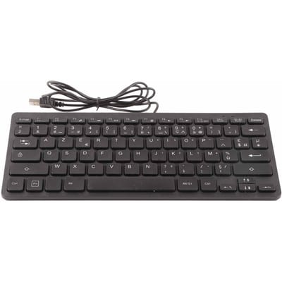 Toetsenbord 78 Toetsen Mute Ultra Dun Bedraad Mini USB Interface Desktop Computer Klein Taal French