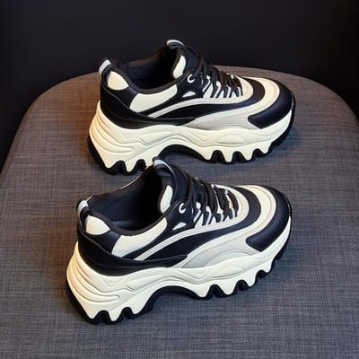 Daddy Schoenen Dames Trendy Lente Nieuw Veelzijdig Retro Sportschoenen Dikke Zool Verhoogd Ademend Dames Schoenen 39