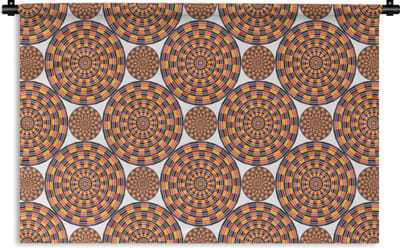Wandkleed - Wanddoek - Mandala - Mexico - Patroon - 180x120 cm - Wandtapijt