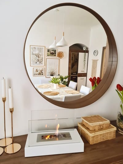 Luxe bio-ethanol sfeerhaard Home Wit – geschikt voor binnen- en buitengebruik – rookvrij en stijlvol design.