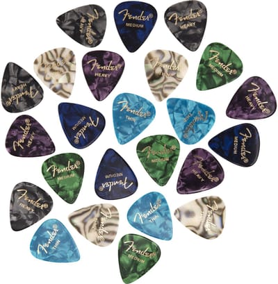 Fender 351 Shape Premium Picks -24 Pack - Plectrums