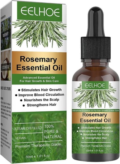 EELHOE Rozemarijn Olie voor in het Haar - Rosemary Oil - Haar Olie - Stimuleert Haar - Haarverzorging - Voeding Hoofdhuid - Growth Hair Care Oil