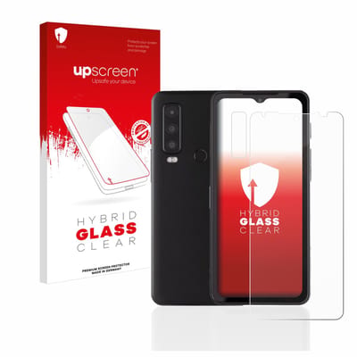 upscreen - Screenprotector voor Caterpillar Cat S75 (Voor+Camera) - Folie Beschermfolie Beschermglas transparant