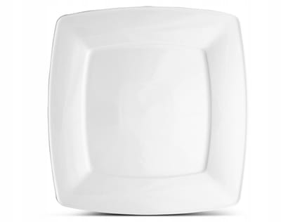 Lubiana Victoria Dessertbord 17 cm - Wit Porselein Vierkant
