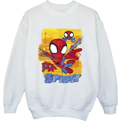 Marvel Jongens Spidey En Zijn Verbazingwekkende Vrienden Vliegend Sweatshirt (Wit)