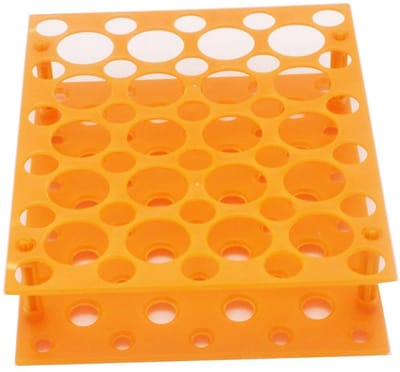 Centrifuge Buisrek - Laboratorium Houder - Monster Opslag - Afneembaar Ontwerp - 20.5 x 17 x 5.8 cm - Oranje
