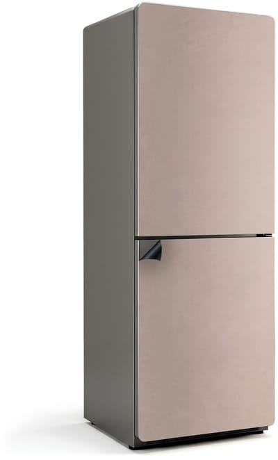 Wallfluent Magnetische Koelkastmat - Lichtbruin Koelkast Magneet Sticker - 70 cm x 190 cm - Lichtbruin Magnetische Koelkastmat - Koelkast Cover Magneet - Koelkastfront Decoratie Magneet - Stijlvolle Koelkastfolie