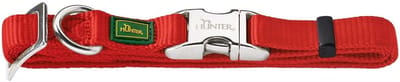 Hondenhalsband van nylon met sterke aluminium sluiting, verstelbaar, L, rood