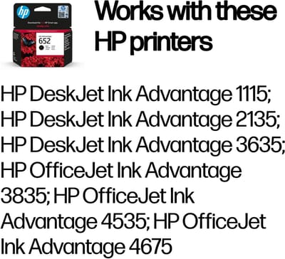 HP 652 - Inkcartridge / Zwart / Blister (F6V25AE)