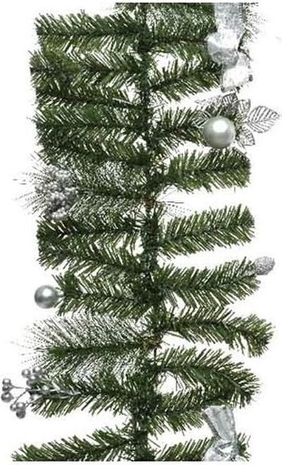 Decoris Everlands dennenslinger - groen - 180 cm - kunststof - guirlandes - kerstversiering