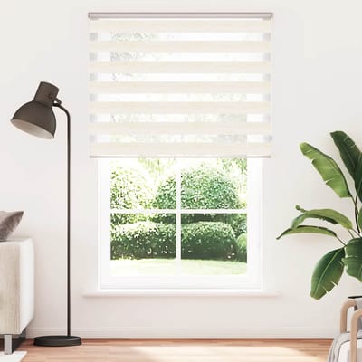 vidaXL - Zebra - rolgordijn - 150x200 - cm - stofbreedte - 145,9 - cm - marmerbeige
