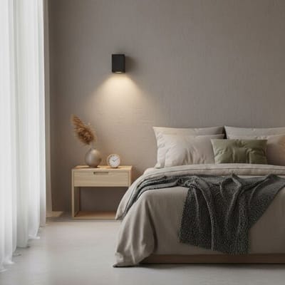 KS Verlichting Pure Wandlamp Zwart