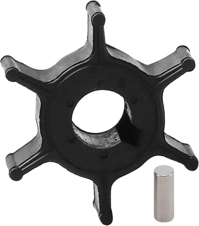 Buitenboordmotor Waaierset - Reserveonderdeel Pomp - Motor Koelen - Zoutwaterbestendig Rubber - 6 Bladen - Zwart