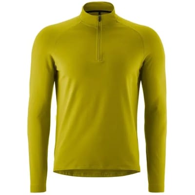 Gonso Essential Sweatshirt Met Halve Rits Geel S Man