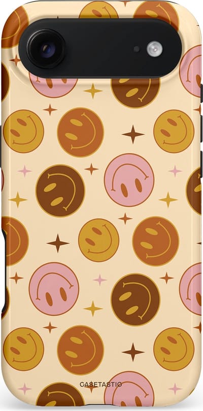 Casetastic hoesje geschikt voor Apple iPhone Air - MagSafe - Dubbellaagse bescherming - Geluk - Fashion Case - Zand Perzik Goud Lichtroze