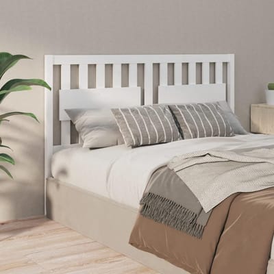 Hoofdbord voor bed - Houten hoofdeinde - Slaapkamer aankleden - Massief grenenhout - 165x100 cm - Wit