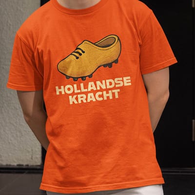 Oranje WK-EK T-Shirt Hollandse Kracht XS