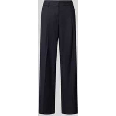 Straight leg bandplooibroek met persplooien, model 'AMELIE'