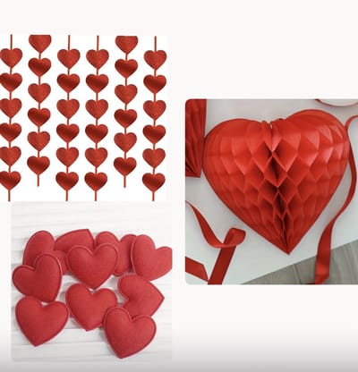 VANDAAG VERZONDEN - Complete Valentijns Set - 23 STUKS - Decoratie - Cadeau Kado Versiering - Valentijnscadeau - Bruiloft Trouwdag Trouwerij - Valentijnsdag Verjaardag Verpakking