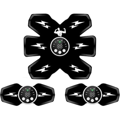 EMS Buikspierstimulator, Elektrische Buikvetverbrander, Thuis Fitnessapparaat voor Core Training & VormgevingEMS wit