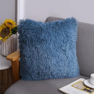 Premium Decoratieve Stijl 40x40 Regenboog Pluche Kussensloop Roze Blauw Sierkussenhoes Bed Sofa Jongen Meisje Kinderkamer Esthetiek Slaapkamer Kussensloop 400*400mm