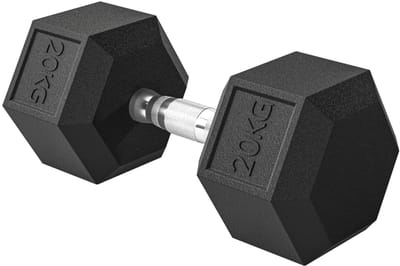 Kurzhantel Set - 1 x 20 kg - Gusseisen - R盲ndelgriff - Zwart