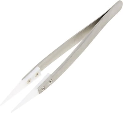 Precisie Pincet - Haar Pincet - Kleine Voorwerpen Pakken - Hittebestendige Spitse Punt - 13cm Lengte - Zilver