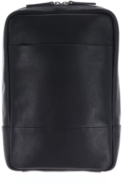 LEONHARD HEYDEN Leren schoudertas slingtas Hamburg Crossbag 7085 Schwarz zwart