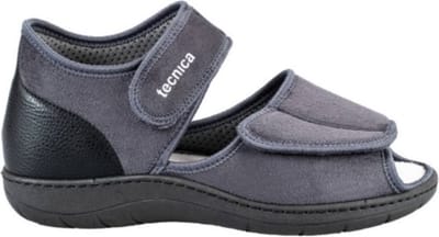 TECNICA 5 Pantoffel Sandaal, Comfortschoen - Unisex - wijdte XL - grijs - maat 37