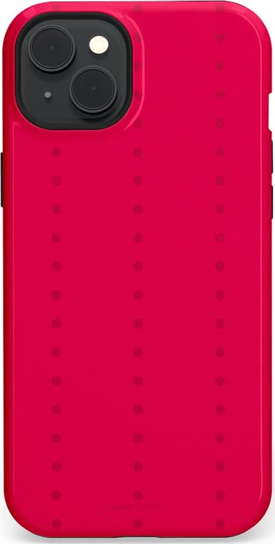Casetastic Hoesje Geschikt voor Apple iPhone 15 Plus Magsafe - Stijlvolle Beschermende Duo-layer Case - Ritmisch rood