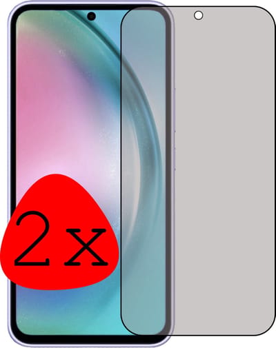 Screenprotector - 2 Stuks Geschikt voor Samsung Galaxy A54 - Privacy Filter - Beschermglas - Gehard Glas - Tempered Glass - Screen Protector