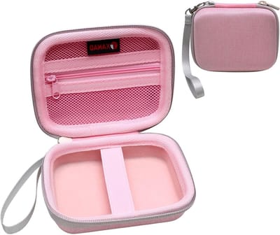 Tas voor digitale compactcamera 1080p HD - Geschikt voor volwassenen, ouderen en kinderen - Roze koffer set met extra bescherming en stijl