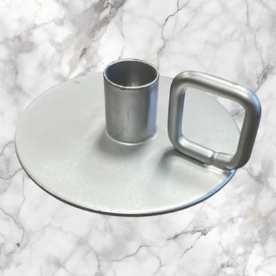 Branded by - coole kandelaar - zilver - mat - square zilver - KU160
