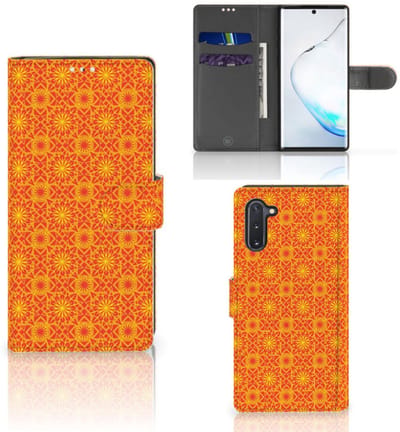 Samsung Galaxy Note 10 Telefoon Hoesje Batik Oranje