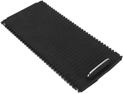 Dailygoods- Middenconsole Vervanging - Schuifrol - Bekerhouder - Blinde Afdekking - ABS/Rubber/Metaal - Compatibel met Mercedes-Benz W204/W212 - Consolerol