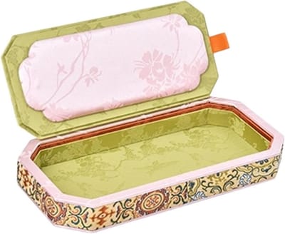 Sieraden Presentatie Dienblad - Opbergdoos Armbanden - Juwelen Organiseren - Met Jadedeksel - 100x100x100 mm - Zwart/Bruin