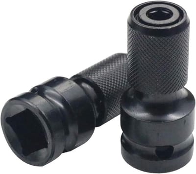 Vierkante Drive naar Hex Vrouwelijke Socket Adapter Set van 2 - 1/2" naar 1/4" Converter voor Impact Air en Elektrische Sleutels
