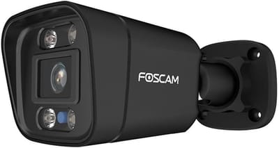 Beveiligingscamera Buiten - IP Camera - Woning Beveiligen - 4MP Starlight Nachtzicht - 17 x 6 x 6 cm - Zwart