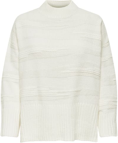 Only Trui Onlima Ls Loose Struc Highneck Cc K 15324514 Cloud Dancer Dames Maat - M